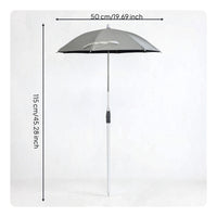 Waterproof Plant Umbrella with Ground Stake Sturdy Telescopic Plant Shade Compact Garden Shade Umbrella Portable for Planters, Balcony, Patio