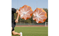 Double Canopy Resistance Parachutes Running Parachutes with Adjustable Belt Heavy-Duty for Athletes, Sprint Exercises