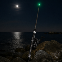 Luminous Soft-Tail Rock Fishing Rod with Large Guide Rings and Ground Insert for Long-Distance Casting