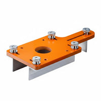 2-in-1 Wood Slotting Jig Limit Stop Slotting Jig Round Corner Square Hole Router Guide Base Thickened Body for Woodworkers, Carpenters, Furniture Making, Workshop