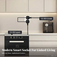 16A Time Management Feature Function Smart No Hub Required Remote Control Outlet for Tech Enthusiasts, Families, Home Office, Bedroom, Kitchen