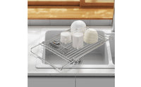 Over-the-Sink Dish Draining Rack Draining Adjustable Drainer for Rv
