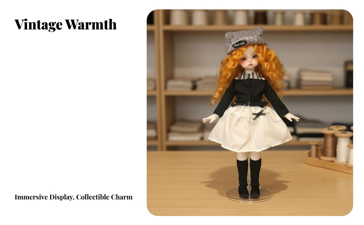 30cm Doll Clothes to-Wear Ensemble BJD Doll Outfit Set BJD Clothes Set for Hobbyists, Display