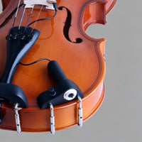 Circular Opening Clamp-on Violin Pickup Silver Hardware Wood Contact Violin Pickup
