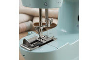 Mini Desktop Sewing Machine Top Thread Guide Tabletop Sewing Machine Home Appliance Electric Light Blue