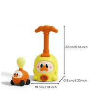 Manual Balloon Launcher Toy Balloon-Powered Car Long-Lasting Air-Powered Car Reusable for Preschoolers, Toddlers, Playroom