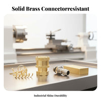 2 Pieces M14 Quick Disconnect Fitting Solid Metal Construction 1/4 Inch Quick Connect Plug High Pressure Hose Adapter