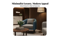 5 Pieces Modern Design circular table with 4 Upholstered Chairs Gold-Accented Legs Reception Furniture Comfortable Seating plushLike Upholstery for Interior Designers, Homeowners, Apartment Dwellers, Sales Office, Hotel Lobby, Small Spaces, Dining Room