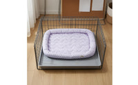 Violet Pet Cooling Mat Quilted Cooling Bed Mat Raised Border Rounded Corners for Dogs, Cats, Floor