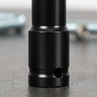 1/2 Inch Drive Deep Shock-Resistant Socket High Power Design 1/2 Inch Drive Deep Socket Set Prevents Fastener Rounding