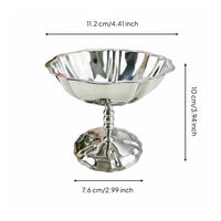 Luxury Look Tabletop Flower Holder Shiny Finish Centerpiece Vase Sturdy Pedestal Vase for Living Room, Entryway, Kitchen