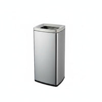 Trash Can with Removable Inner Container Polished Finish Household Storage