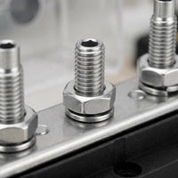 Heavy-Duty 300A Bus Bar Mounting Holes Terminal Stud Bus Bar Threaded Studs Busbar with Cover Metal Plate