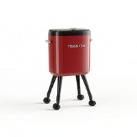 Trash Can with Lid Sturdy Wastebasket Elegant for Bedroom, Bathroom