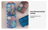 Stackable weekly organizer sleek Size Weekly medication Case Multi-Use for Home