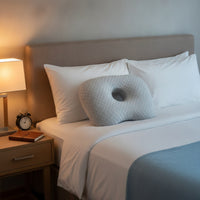 Ear Pillow with Hole Contoured Ear Hole Pillow Washable Breathable for Side Sleepers, Bed, Bedroom