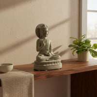 Spiritual Decor Buddha Statue Peaceful and Calming Resin Buddha Figurine Excellent Gift Idea Zen Meditation Statue Detailed Craftsmanship for Meditators, Mindful Movement Practitioners, Tea Room, Office Desk