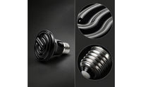 Infrared Ceramic Heat Emitter Night Use Ceramic Heat Lamp No-Light Basking Bulb Mini for Reptiles, Tortoises, Amphibians, Terrariums, Brooders