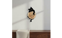 Cartoon Feline Timepiece Clock Quiet Feline Timepiece Clock Creative Design House Decoration for Bedroom