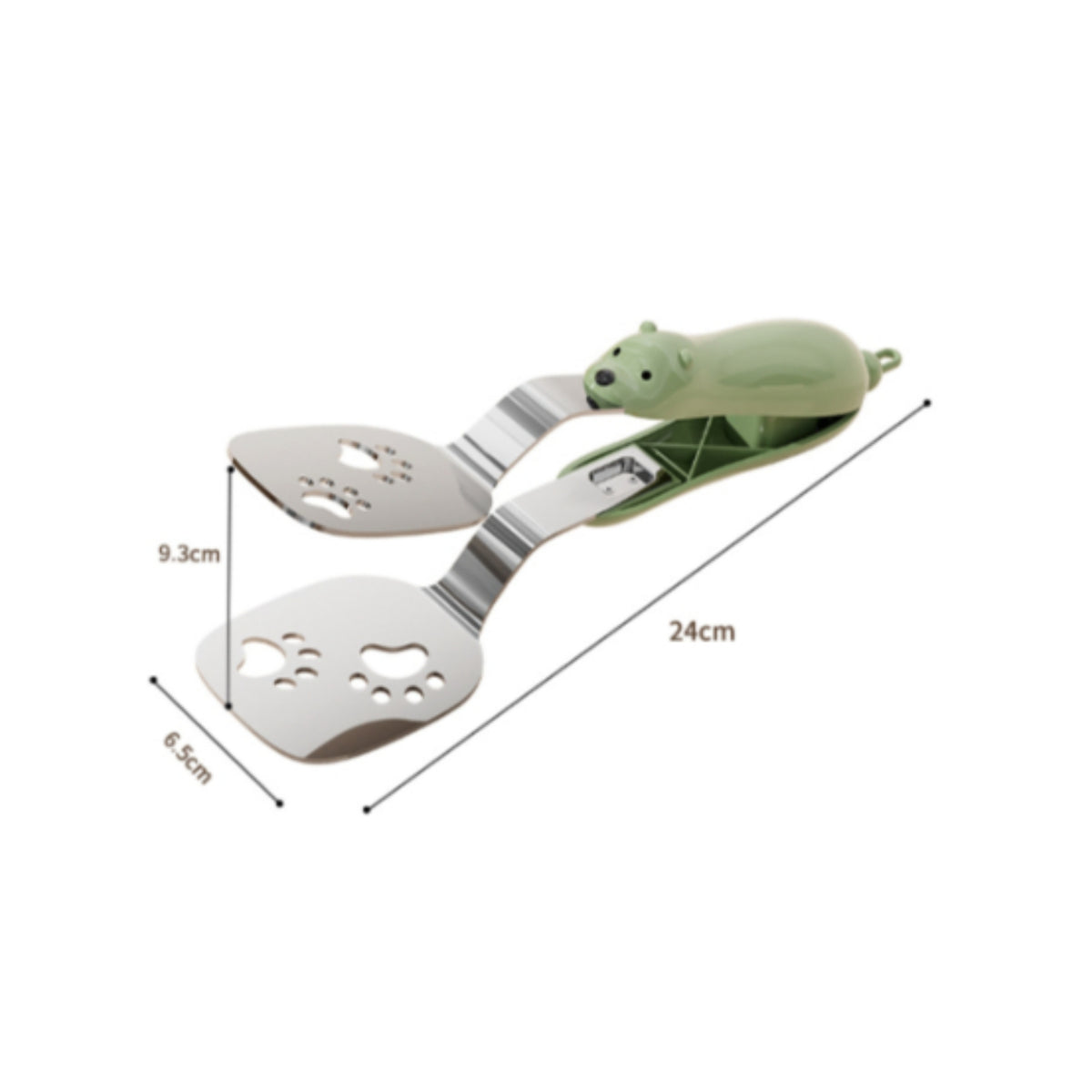 Spatula Tongs Two-Functionpurpose Spatula with Clip Food Clip Multifunctional Utensil Slotted for Home Cooks, Kitchen, Cooking