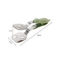 Spatula Tongs Two-Functionpurpose Spatula with Clip Food Clip Multifunctional Utensil Slotted for Home Cooks, Kitchen, Cooking