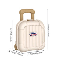 Storage Case with Wheels Hard-Shell Rolling Storage Box Toy Trunk with Wheels Portable Rolling Trunk Extendable for Children