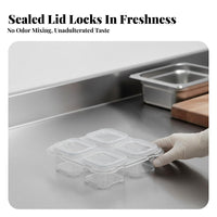 Weekly Food Sample Box Set Stackable Kitchen Organizer Easy to Clean for Parents