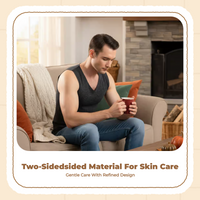 Men's Thermal Fleece Vest Warm V-Neck Undershirt
