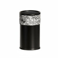 Large Capacity Modern Cylinder Garbage Bin Light Luxury Design Minimalist Waste Basket Easy to Clean Round Accessible Top Trash Can Removable Inner Container for Living Room, Bathroom, Bedroom, Office