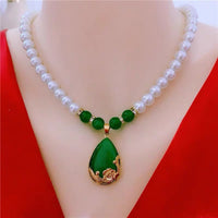 Pearl Choker Adjustable Length Luxurious Rhinestone Accents for Weddings