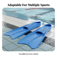 Closed Heel Design Freediving Training Fins Powerful Propulsion Full Foot Diving Fins Comfortable Fit for Freedivers, Swimmers, Ocean, Beach