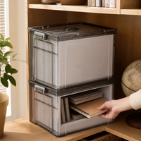 Jia Bang Shou Large Capacity Transparent Storage Box for Home, Toys, Car Trunk