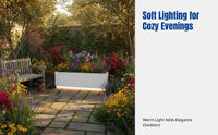 Outdoor Planter Box, Rectangular Stainless Steel Flower Bed, Balcony Garden, Movable Design