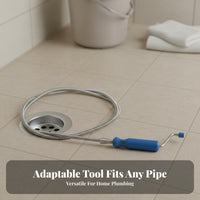 Multi-Purpose Drain Snake Reusable Plumbing Snake Heavy Duty for DIY Enthusiasts, Property Managers, Bathtub, Bathroom, Kitchen
