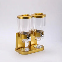 Clear-Hopper Dual Cereal Dispenser for Breakfast Bar, Hotel Buffet