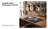 5 Pieces Fretboard Protectors Guitar Fret Leveling Tool Kit All-in-Single Guitar Fretwork Tool Set Professional Grade for Workshop