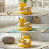 Compact Inflatable Baby Sitting Chair Lightweight Inflatable Baby Chair Portable Cushioned for Toddlers
