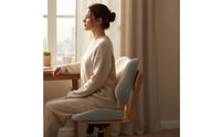 2 Pieces Support and Seat Pad Set Breathable Textile and Seat Pad Set For