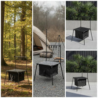 Compact Camping Table with Storage Bag Lightweight Folding Table with Storage Bag Stable Furniture for Campers, Picnics