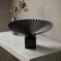 Pleated Fruit Bowl Modern Dish Stylish for Coffee Table
