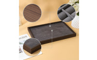 Jewelry Display Tray Rectangular Jewelry Display Tray Low-Profile for Vanity, Dresser, Retail Counter