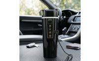 Smart Temperature Control Car Insulated Container with Digital Display Vehicle-Mounted Electric Car Cup Phthalate-Free Phthalate-Free-Safe Heated Travel Mug Stainless Steel for Drivers, Road Trippers, Commuters, Cars, Trucks