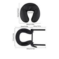 Ergonomic Design Massage Bed Headrest Water-Proof Adjustable Massage Face Cradle Easy to Clean Adjustable Headrest Pillow Lightweight for Salon Professionals, Estheticians, Spa, Medical Facility