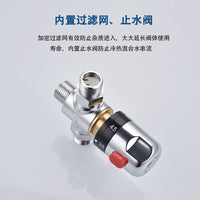 All-Brass Thermostatic Mixing Valve 1/2" 3/4" 1" Surface-Mounted for Solar Piping