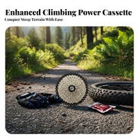Mountain Bike Cassette Multi-Speed Cycle Cassette Bike Gear Sprockets Effortless Change Ing Drivetrain Part Wide Range