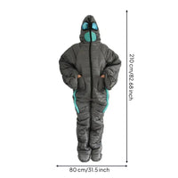 Alien Sleeping Bag Hooded Person-Shaped Sleeping Bag Lightweight Wearable Bedding for Camping