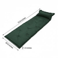 Inflatable Mattress and Self Inflating Air Bed for Car Camping, Waterproof Air Mattress with Integrated Pillow, 1.1kg Camping Mat, 183x57x2.5cm