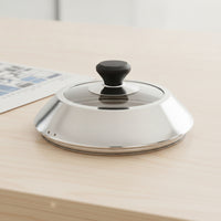 Domed Grill Dome Brushed Griddle Dome Compact Food Cover with Knob Versatile for Home Cooks