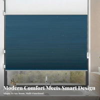 Day and Night Cellular Shade Heat Insulation No Drill Cellular Shade Damage-Complimentary Mounting Blackout Shade Light Control