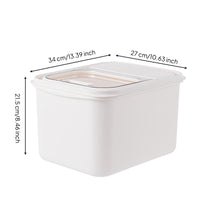 Rice Storage Bin with Lid Transparent Kitchen Storage Bin Compact for Pantry